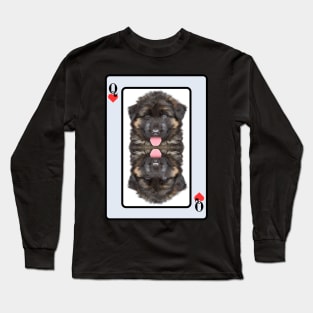 German Shepherd Queen Of Hearts Long Sleeve T-Shirt